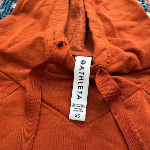 Athleta Boardwalk High Hip Hoodie Size XS Canyon Orange - Picture 4 of 7